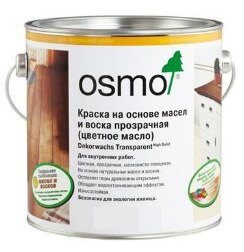 Масло Osmo 3166 Цветное для внутренних работ  Dekorwachs Transparente Farbtone 750мл