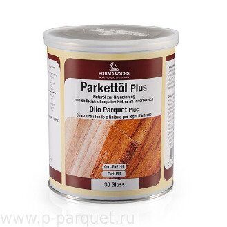 Масло для паркета Parquet Oil Plus 10% Borma Wachs 1л