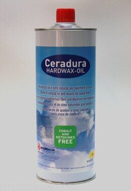 Масло-воск для деревянных полов Ceradura Hardwax-oil Vermeister 1 л.