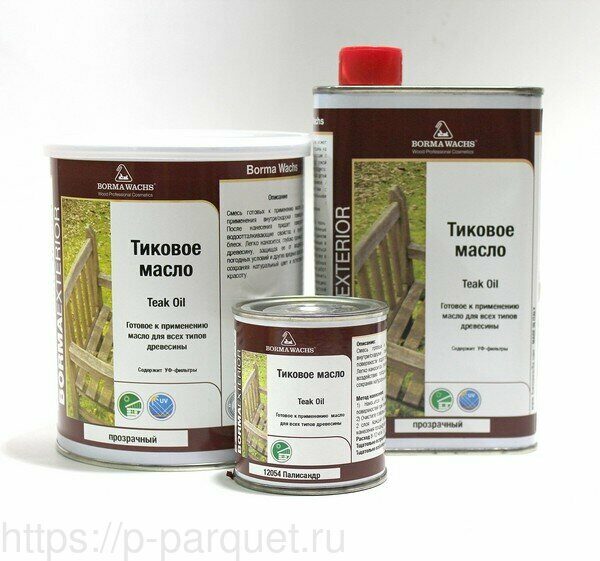 Масло тиковое Teak oil М12041 натуральное дерево 5л