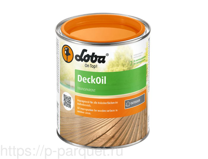 Масло-пропитка LOBASOL для наружных работ Deck Oil 0,75 л