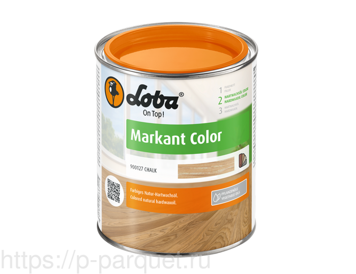 Цветное масло для дерева с твердым воском Loba Markant Color Чалк 0,75 л