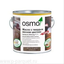 Масло Osmo 3074 цвет графит с твердым воском Hartwachs-ol Farbig 750мл